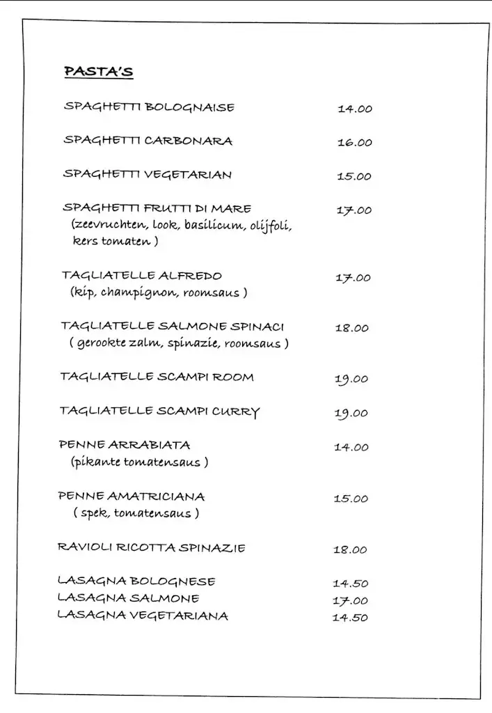 Menu_Brasserie Santa Lucia_Tessenderlo-Ham_image_1