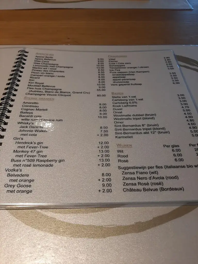 Menü_Koffie- en Eethuys Bellevue_Tielt_Bild_2