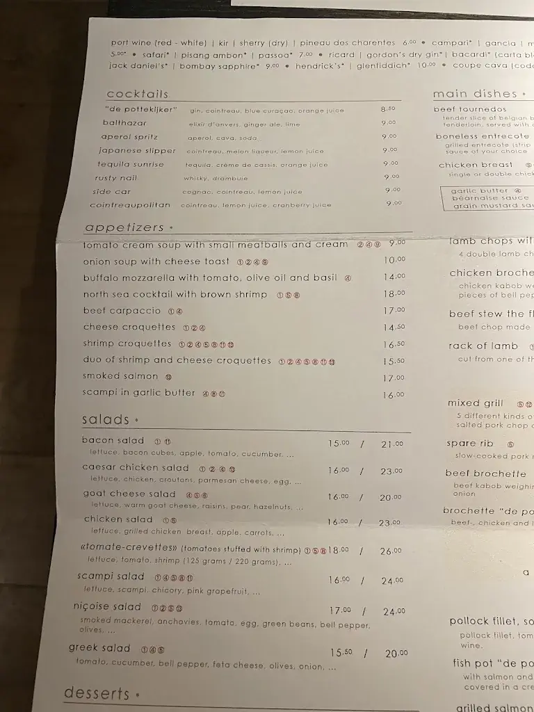 Menu_De Pottekijker_Antwerpen_imagen_2