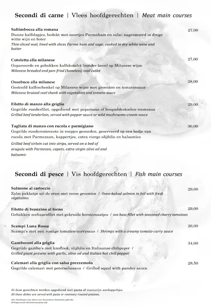Menu_La Luna Rossa - Sint-Niklaas_Sint-Niklaas_image_3