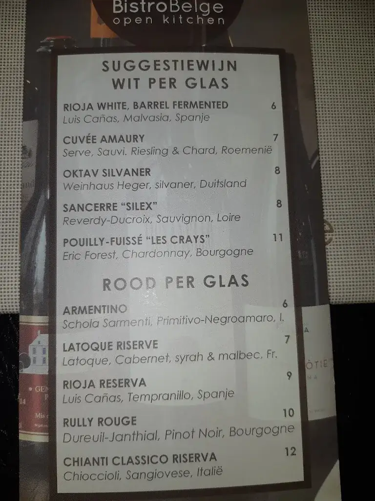 Menu_Bistro Belge_Beringen_image_1