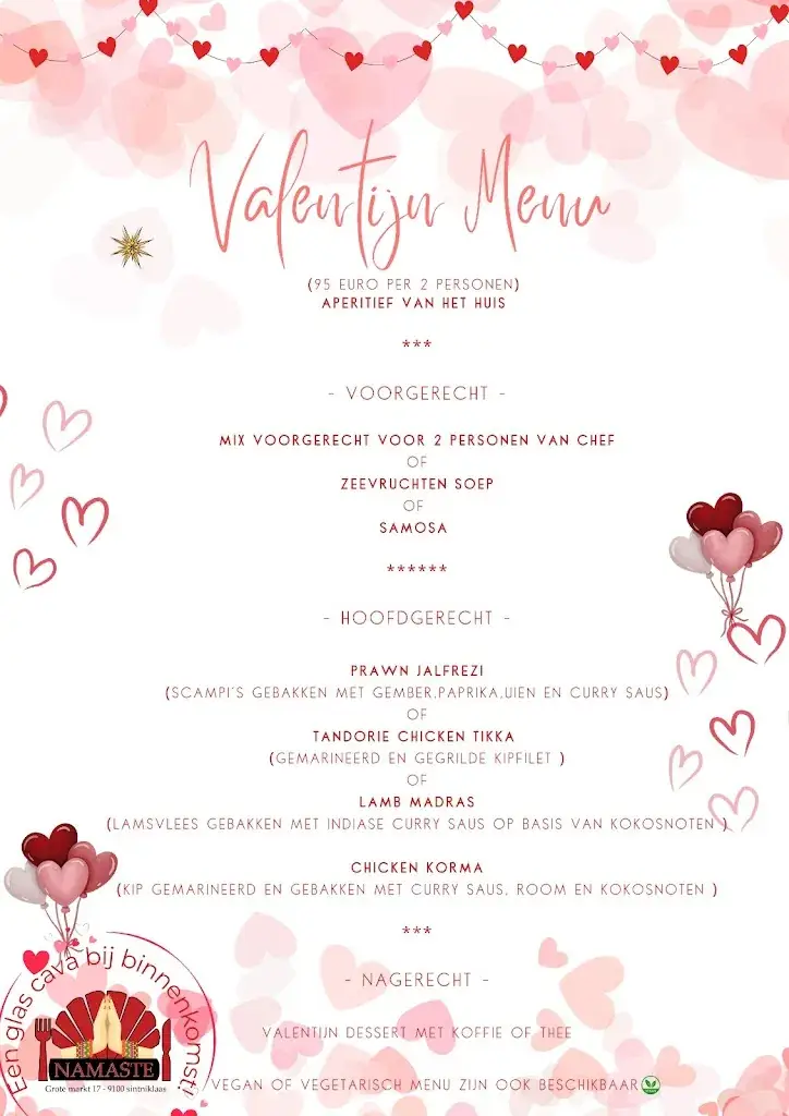 Menü_Namaste Sint-Niklaas_Sint-Niklaas_Bild_1
