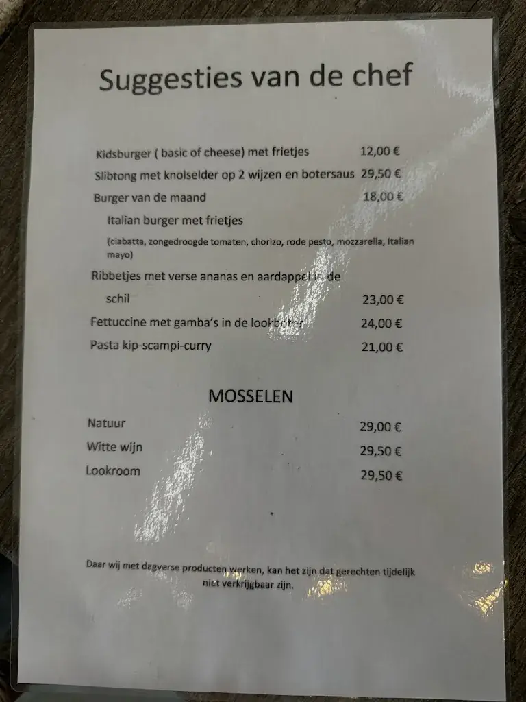 Menu_Brasserie Entrée - Sint-Niklaas_Sint-Niklaas_image_1