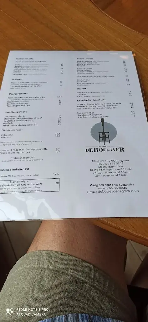 Menu_Brasserie De Boulevaer_Tongeren-Borgloon_image_1