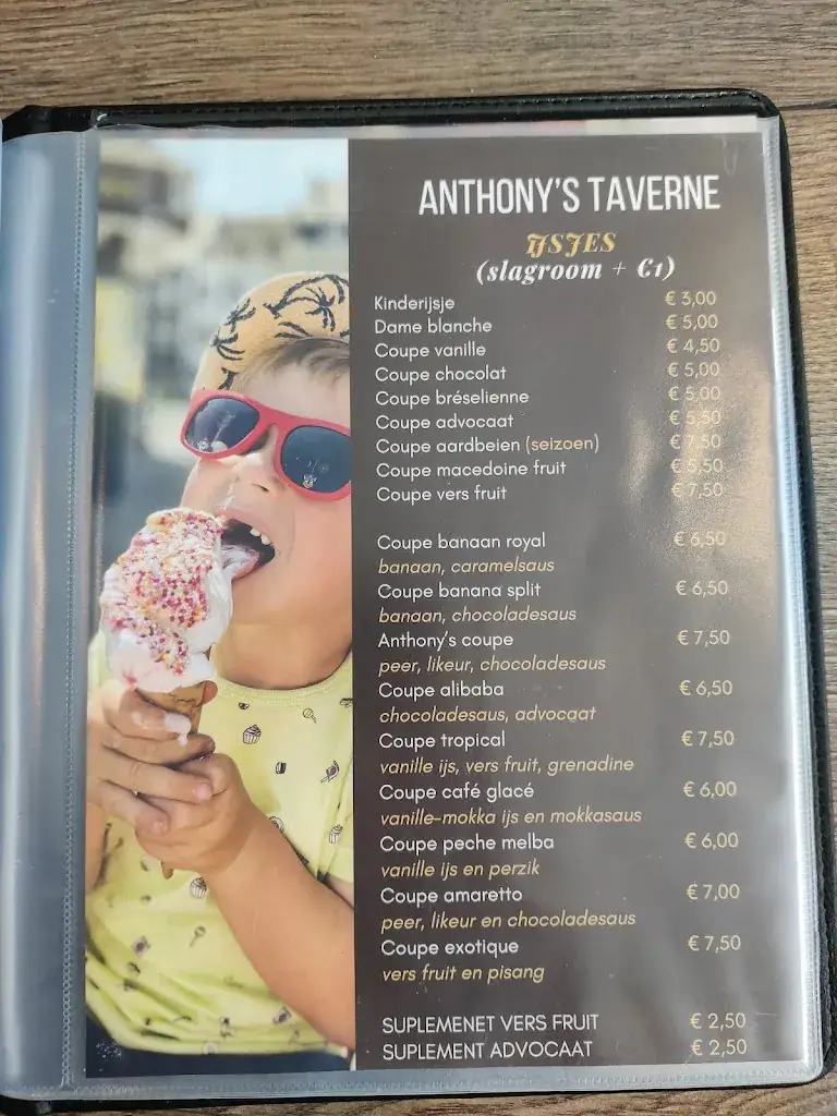 Menu_Anthony's Tavern_Tongeren-Borgloon_image_1