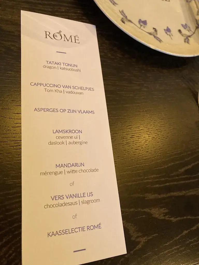 Menu_Romé_Waasmunster_imagen_2