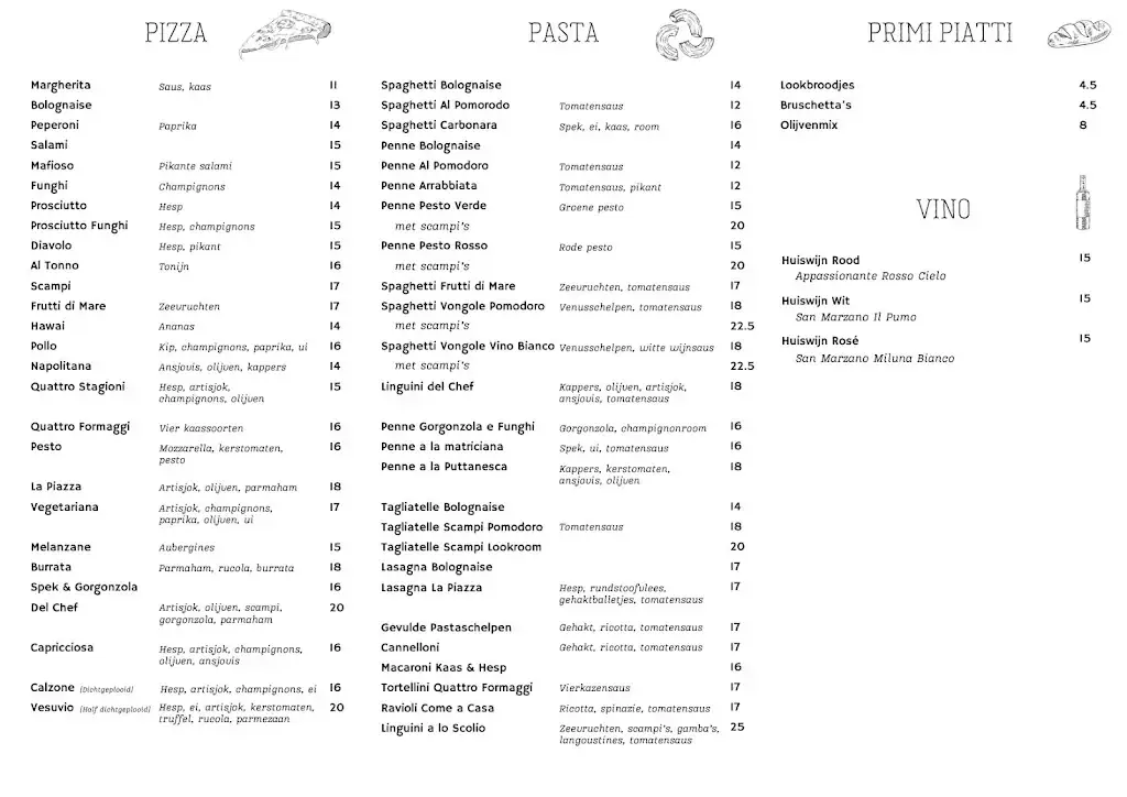 Menü_La Piazza_Beringen_Bild_1