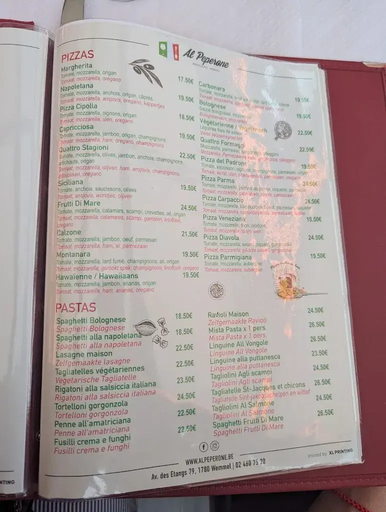 Menu_Al Peperone_Wemmel_image_4