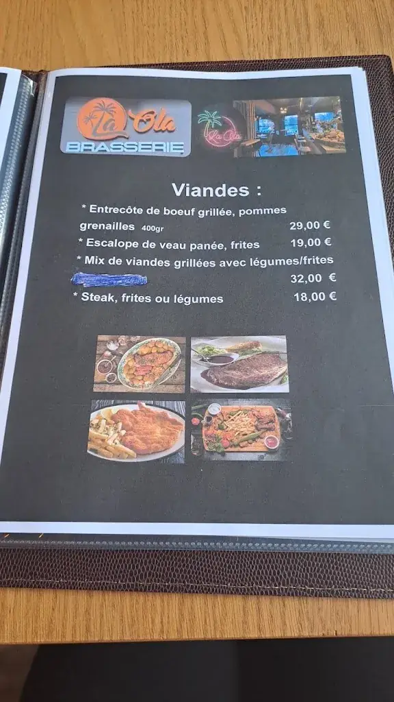 Menü_La Ola Brasserie_Wemmel_Bild_2