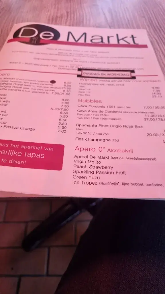 Menu_Brasserie De Markt_Haan_image_1