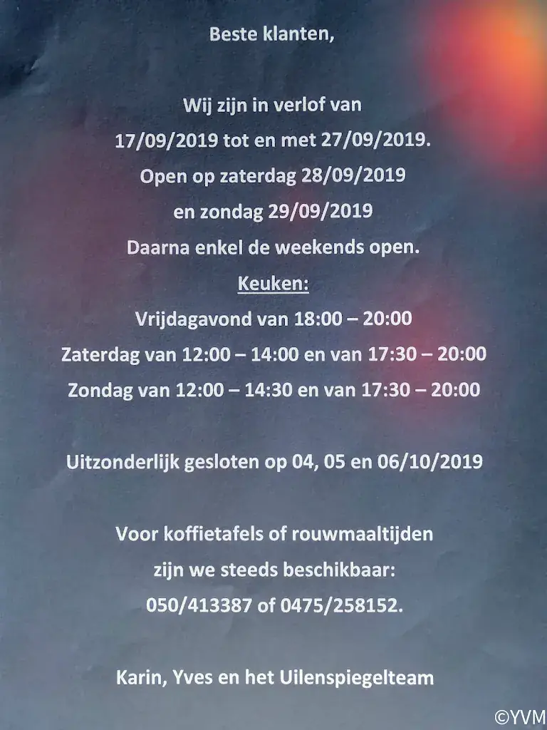 Menu_Restaurant Uilenspiegel_Haan_image_1