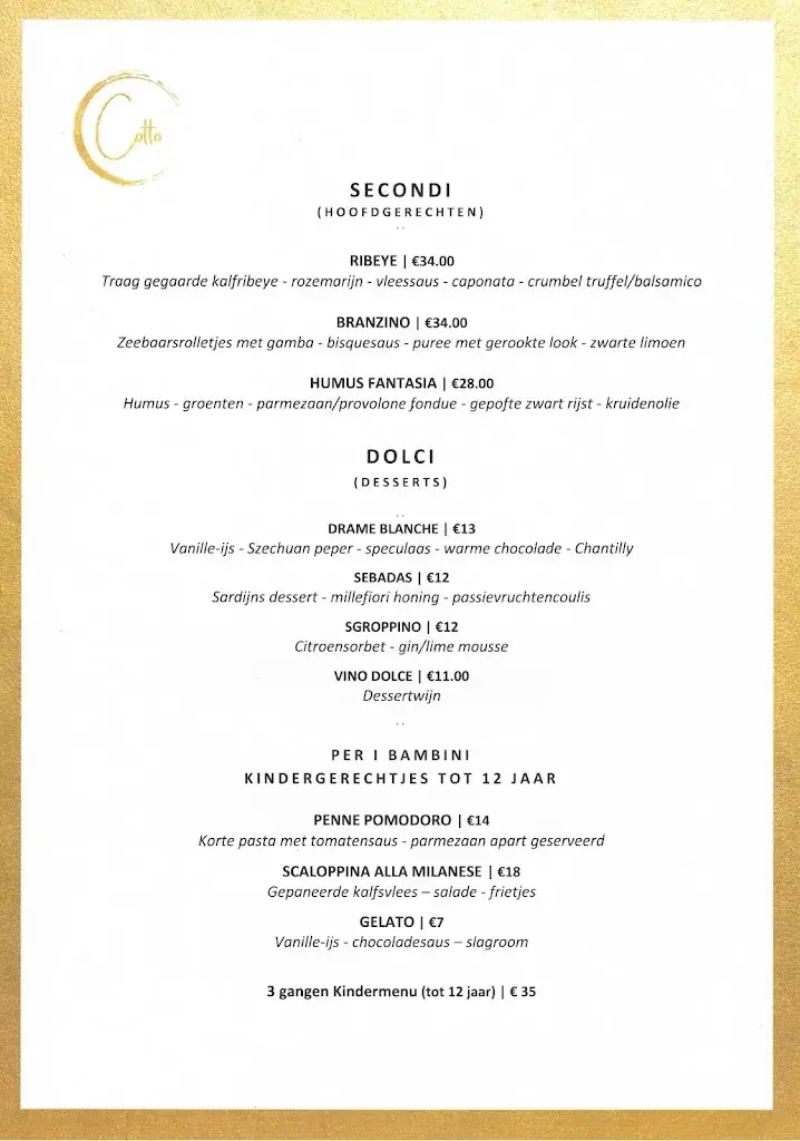 Menü_Cotto Tienen_Tienen_Bild_2