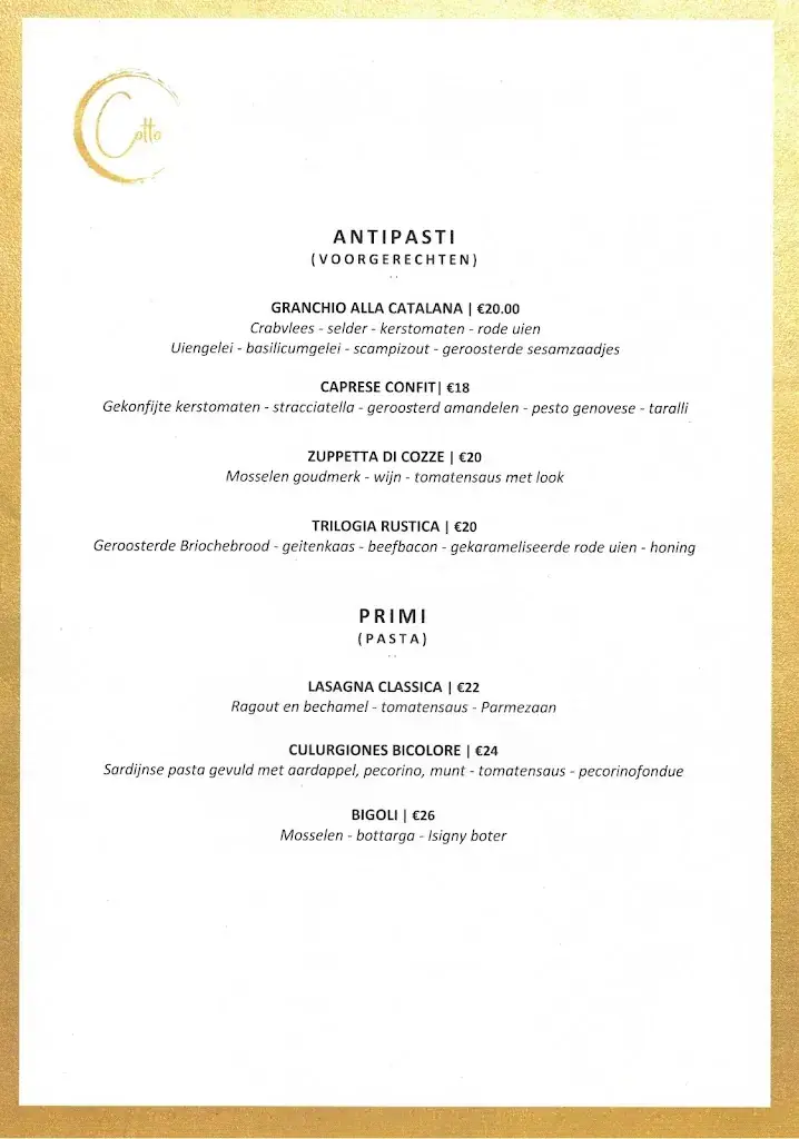 Menü_Cotto Tienen_Tienen_Bild_3