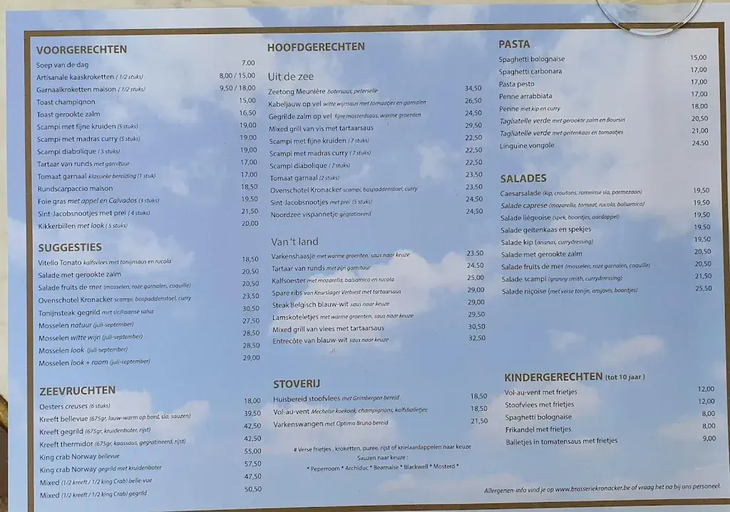 Menu_Brasserie Kronacker_Tienen_image_2
