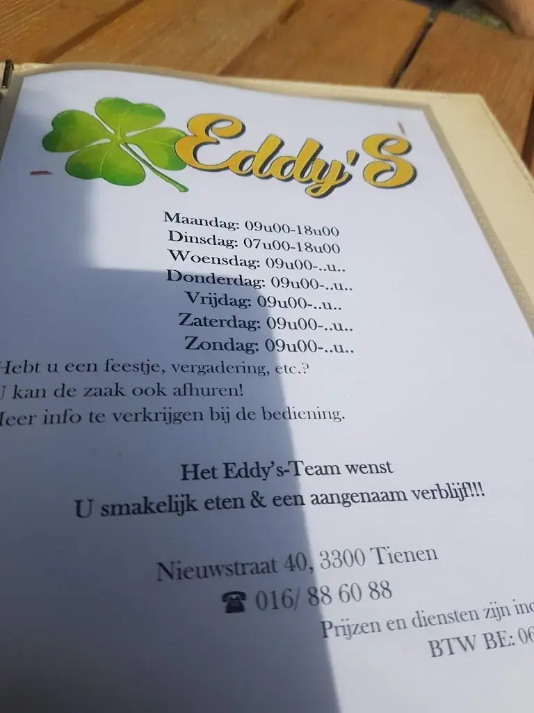 Menu_Eddy's_Tienen_image_1