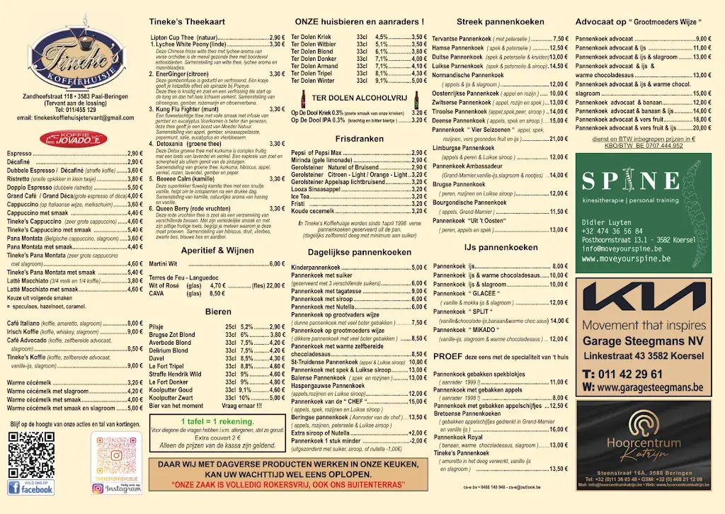 Menü_Tinneke's - Beringen_Beringen_Bild_1