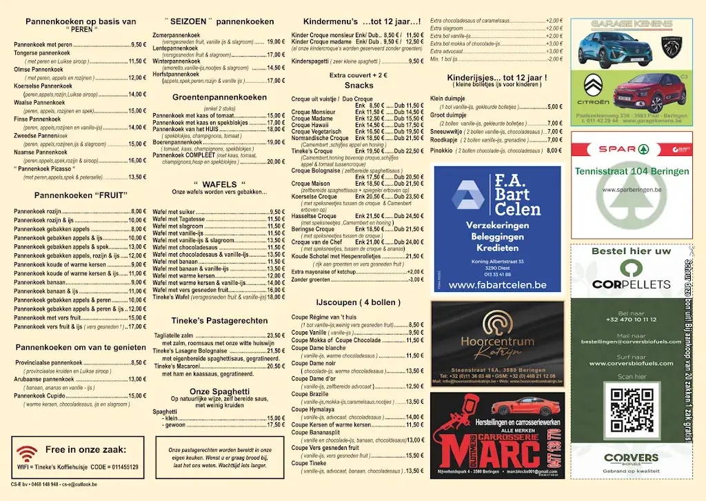 Menü_Tinneke's - Beringen_Beringen_Bild_2