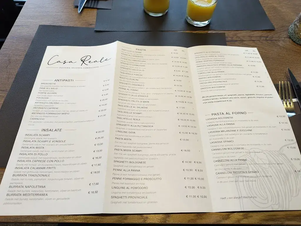 Menü_Casa Reale_Beringen_Bild_1