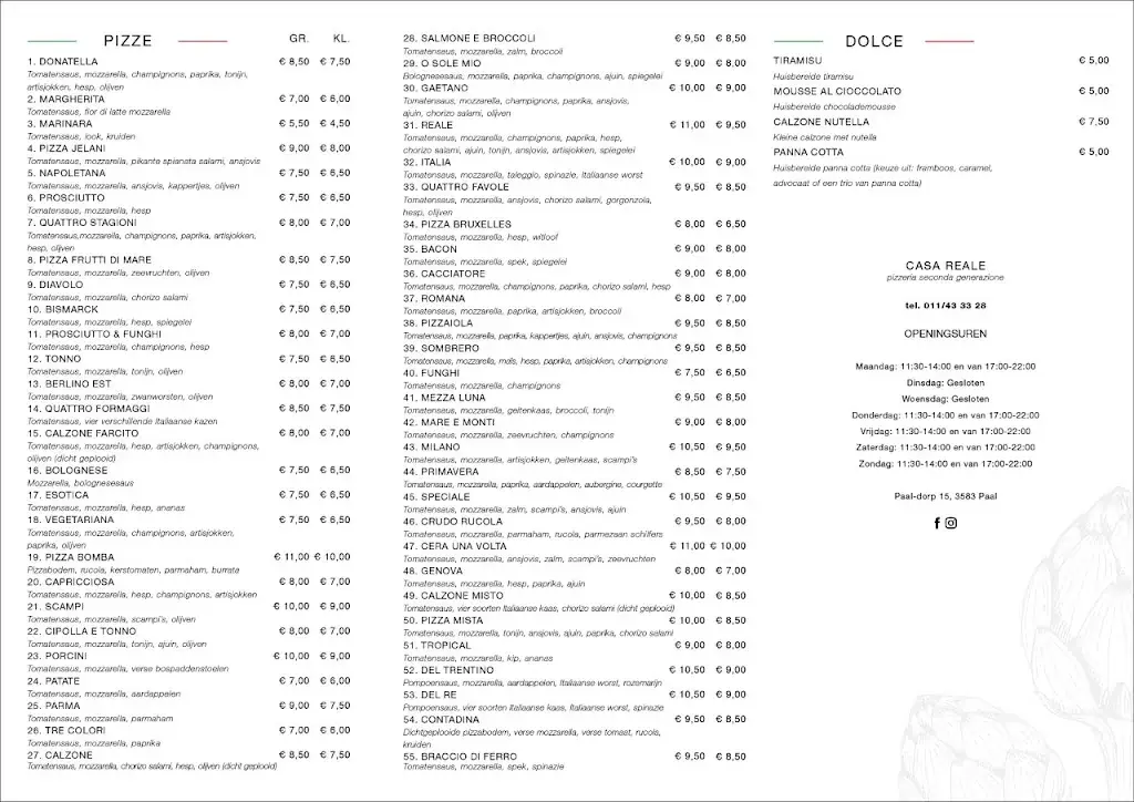 Menü_Casa Reale_Beringen_Bild_2