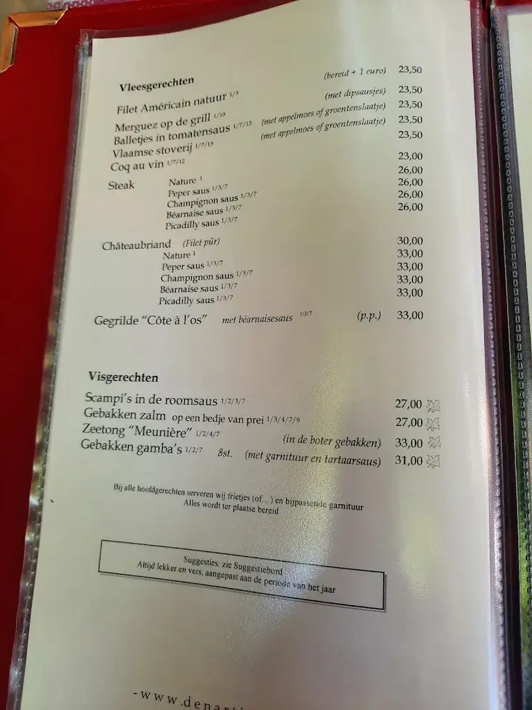 Menu_Den Artiest Geluwe_Wervik_imagen_1