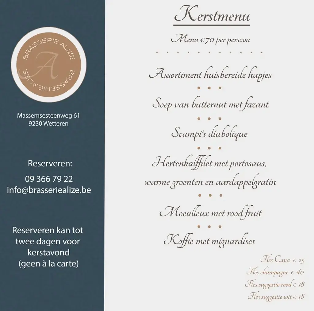 Menu_Brasserie Alizé_Wetteren_image_2
