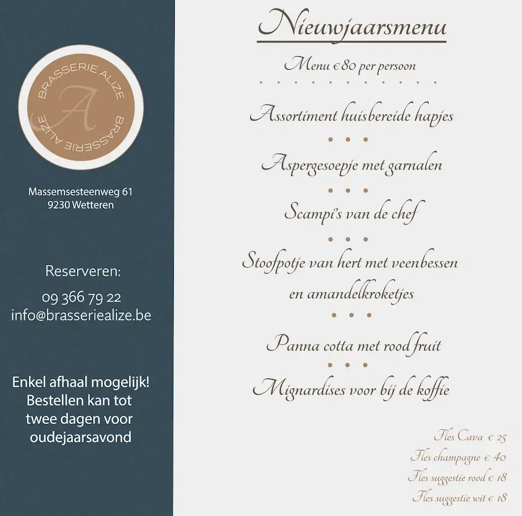 Menu_Brasserie Alizé_Wetteren_image_3