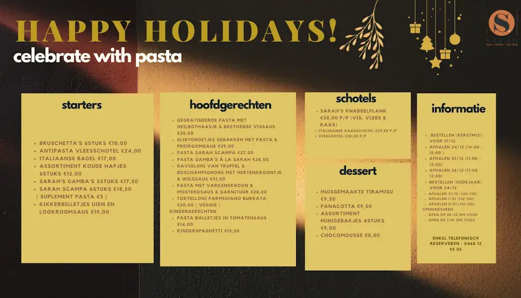 Menu_Pasta Sarah_Wetteren_image_1