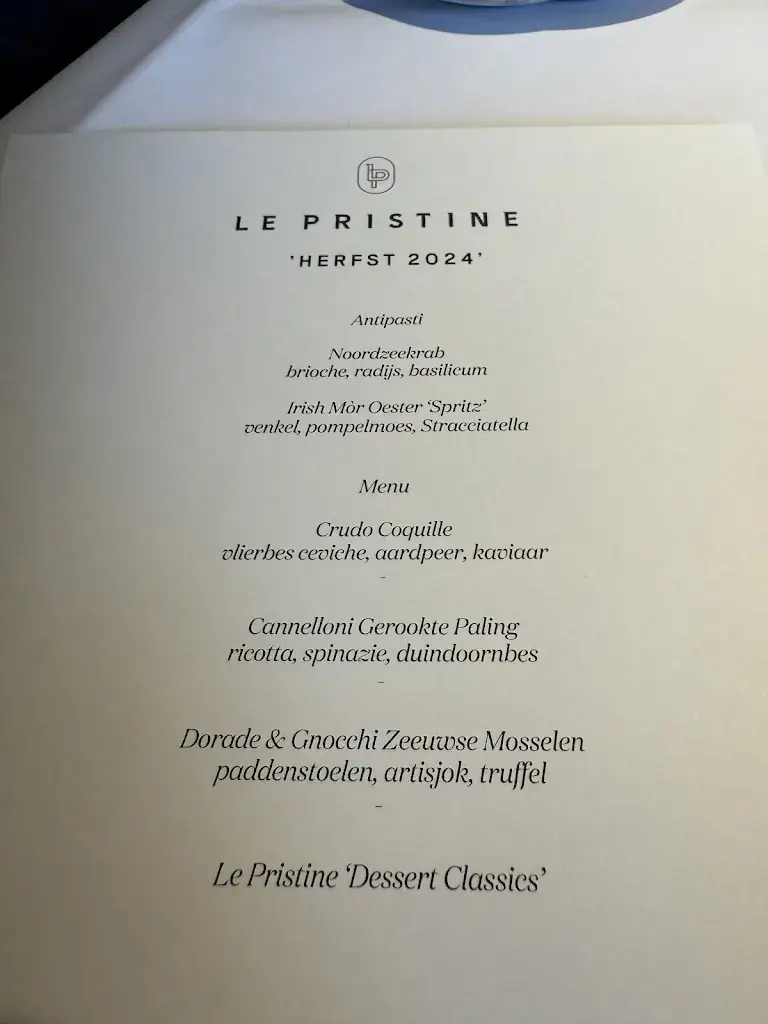 Menu_Le Pristine_Antwerpen_image_1