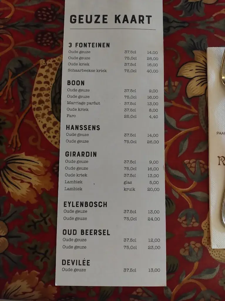 Menu_De Kuiper_Vilvoorde_imagen_3