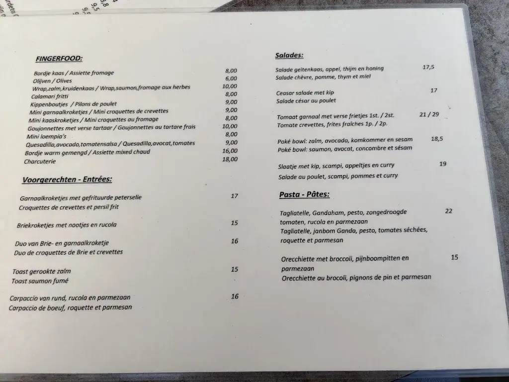 Menü_Brasserie De Drie Fonteinen_Vilvoorde_Bild_2