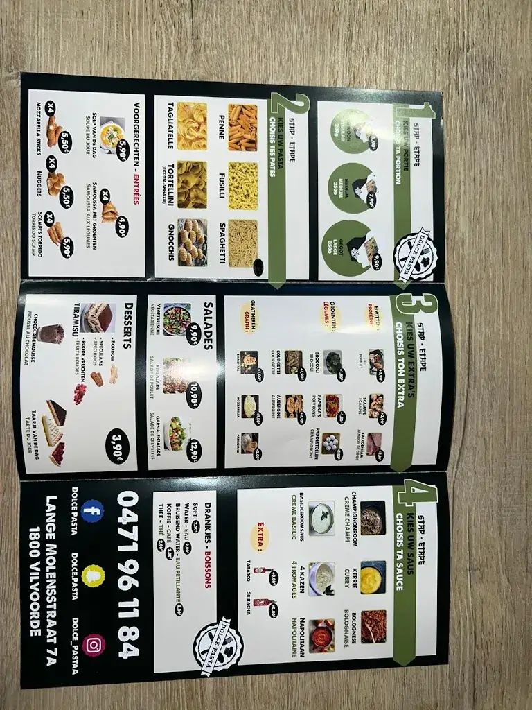 Menü_Dolce Pasta Vilvoorde_Vilvoorde_Bild_2