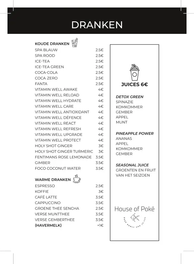 Menu_House of Pokē_Vilvoorde_image_1