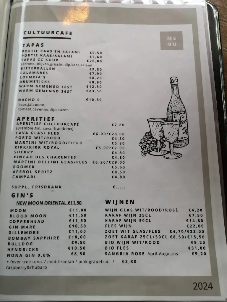 Menu_CultuurCafé Ter Vesten - Beveren_Beveren-Kruibeke-Zwijndrecht_imagen_1