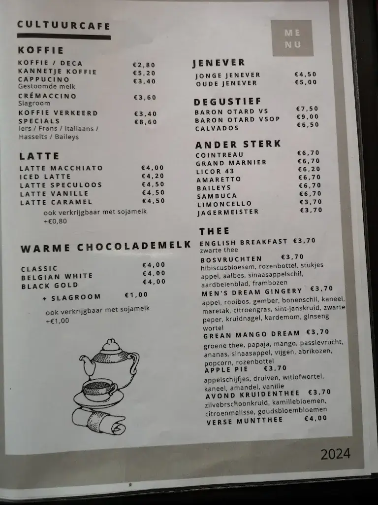 Menu_CultuurCafé Ter Vesten - Beveren_Beveren-Kruibeke-Zwijndrecht_imagen_2