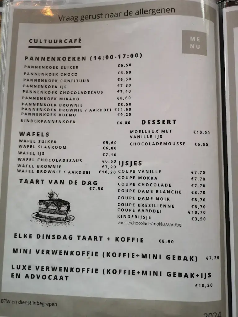 Menu_CultuurCafé Ter Vesten - Beveren_Beveren-Kruibeke-Zwijndrecht_imagen_4