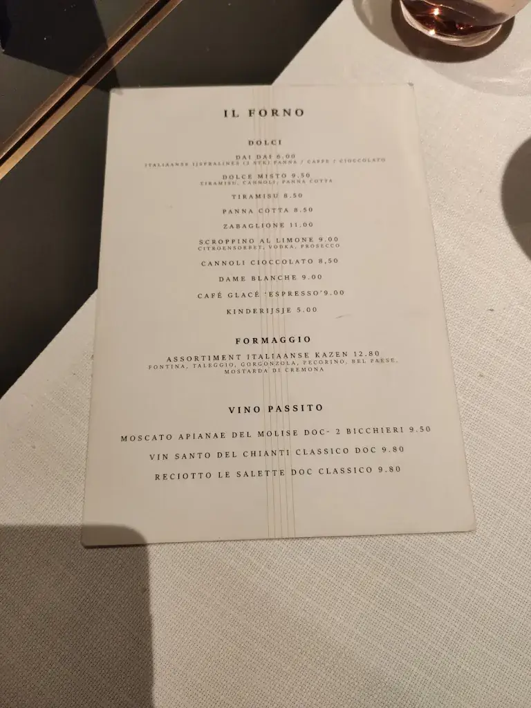 Menu_Il Forno_Zandhoven_imagen_2