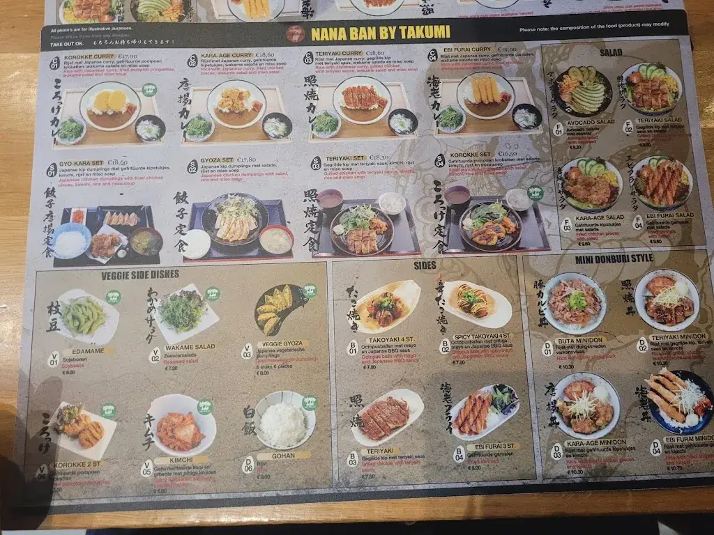Menu_Takumi Nanaban Ramen Kitchen_Zaventem_image_2