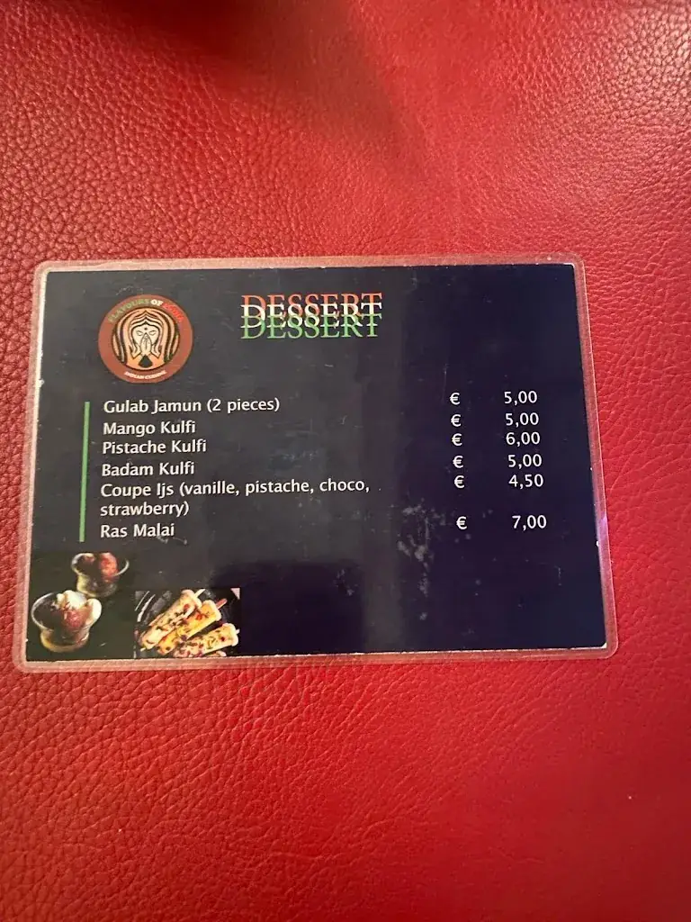 Menu_India Taste Wijnegem_Wijnegem_imagen_1