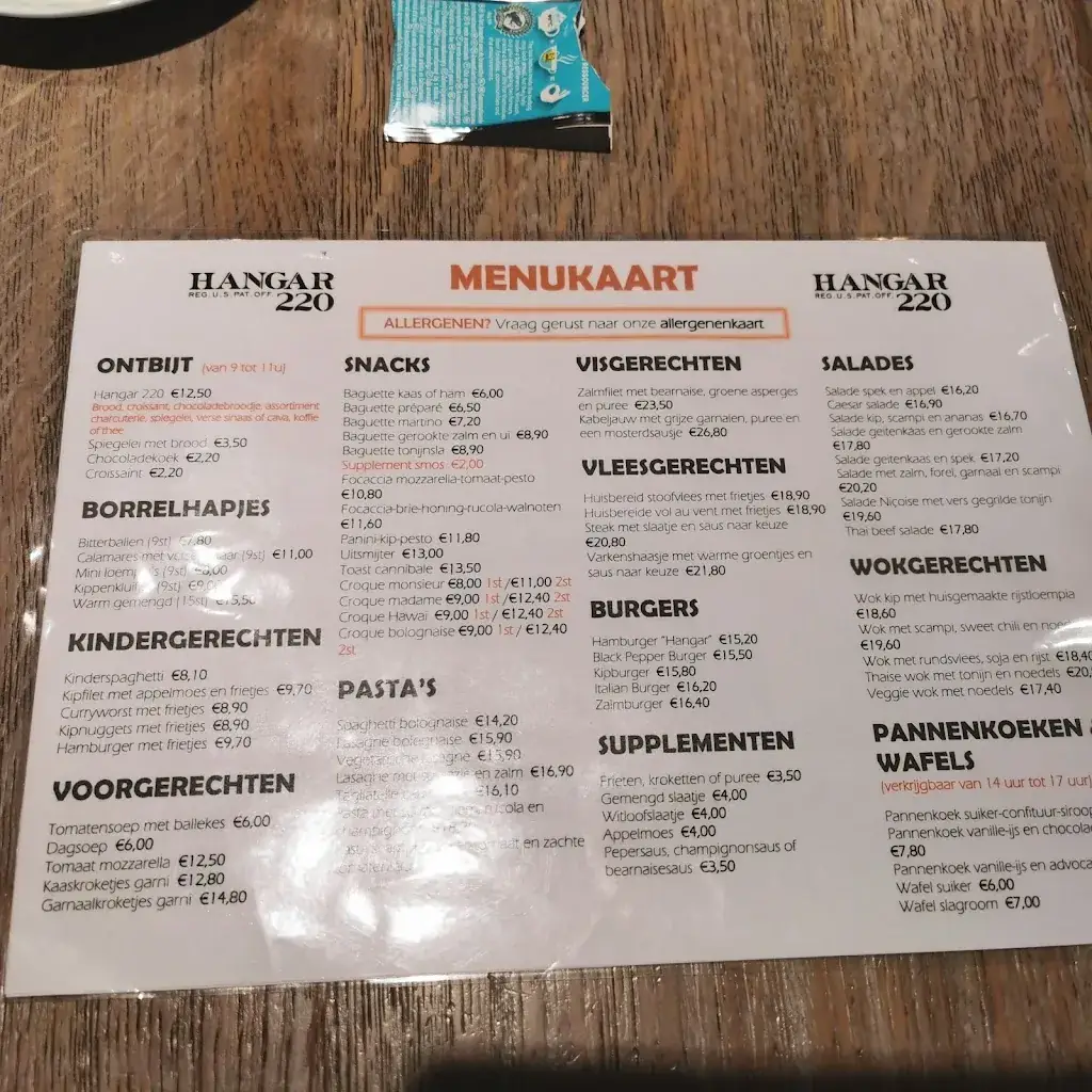 Menu_Hangar 220_Wijnegem_imagen_2