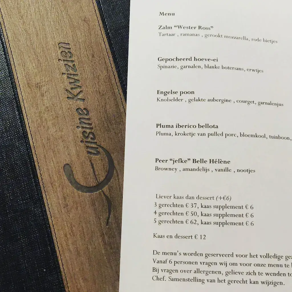 Menu_Bistro Cuisine Kwizien_Wingene_image_1