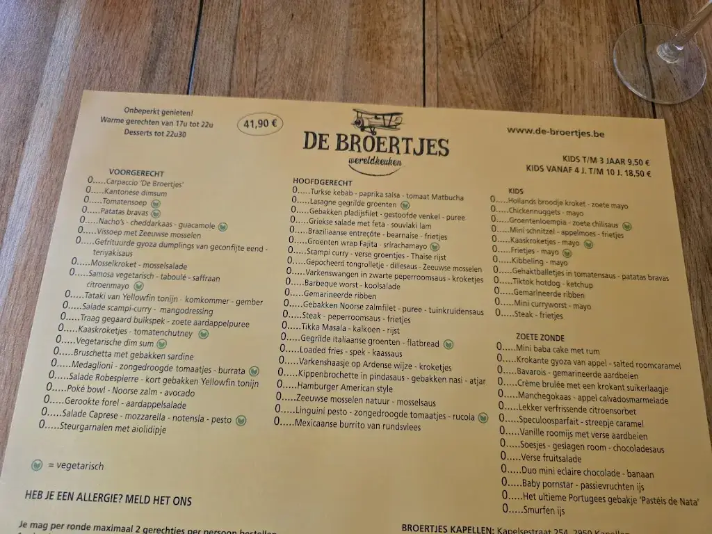 Menu_De Broertjes Willebroek_Willebroek_image_1