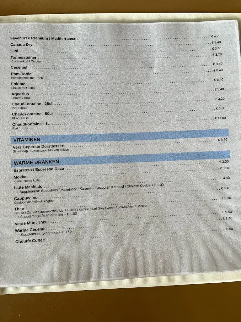 Menu_Bistro The Boathouse_Willebroek_image_3