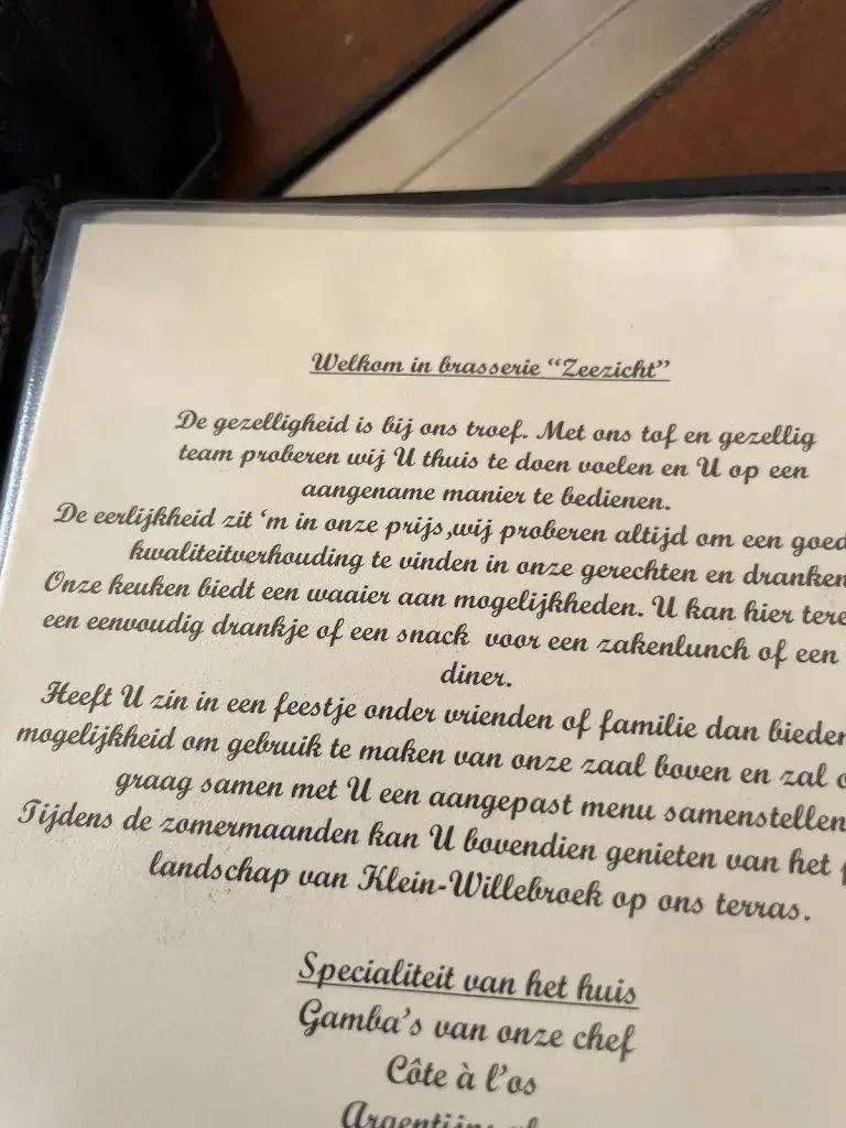 Menü_Brasserie Zeezicht_Willebroek_Bild_1