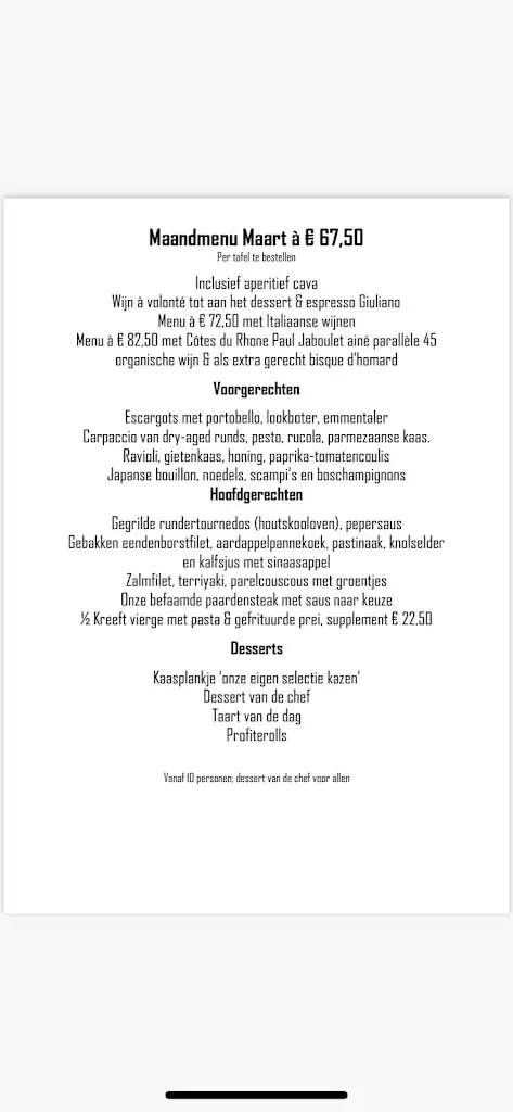 Menü_De Peerdestal | Restaurant Antwerpen_Antwerpen_Bild_1