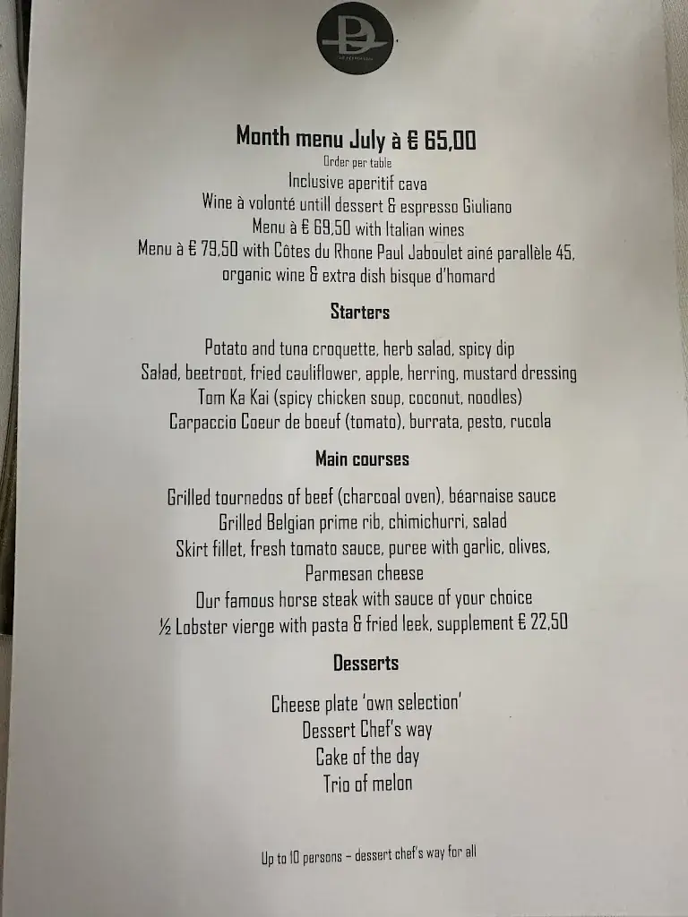 Menü_De Peerdestal | Restaurant Antwerpen_Antwerpen_Bild_3