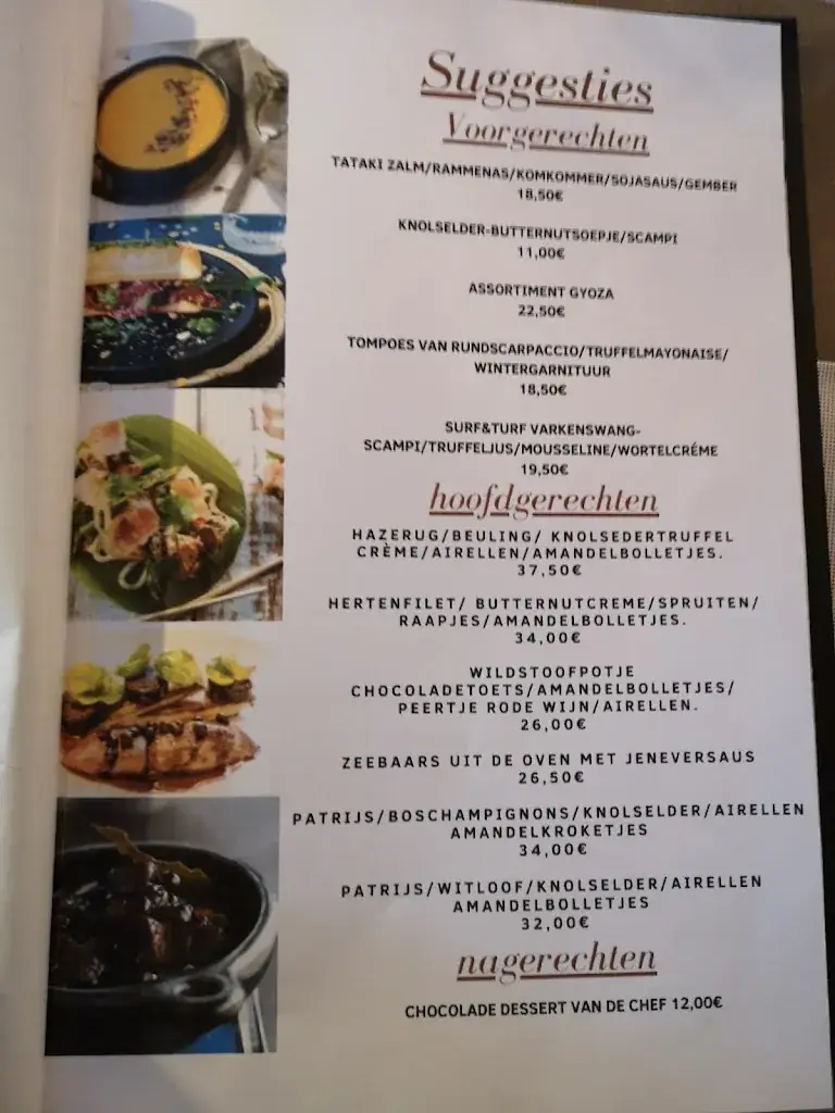 Menu_Koetshuis Cortewalle_Beveren-Kruibeke-Zwijndrecht_imagen_1