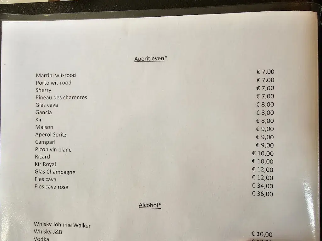 Menu_Martin's Visrestaurant_Brugge_image_1