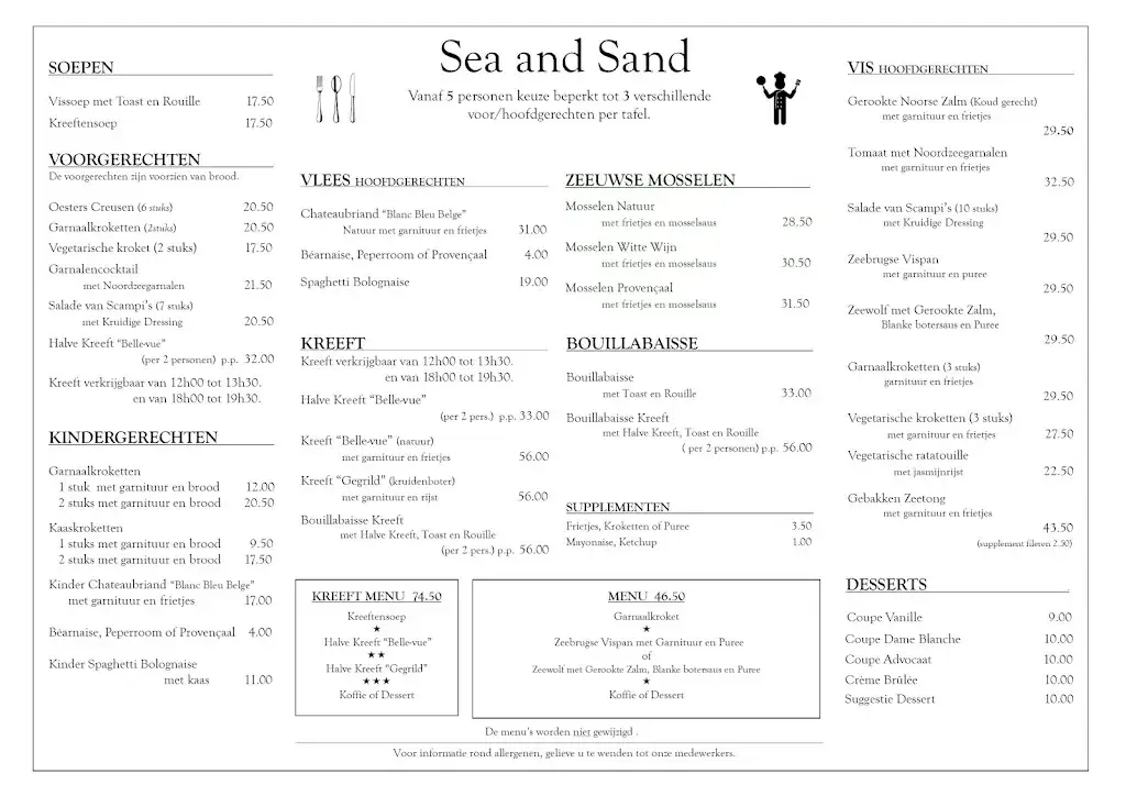 Menü_Sea and Sand_Brugge_Bild_4