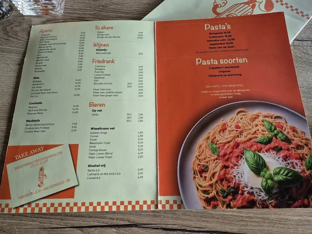 Menu_Pasta Corner_Brugge_image_1