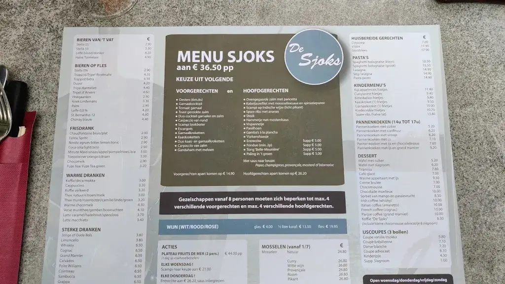 Menü_De Sjoks_Zoersel_Bild_1